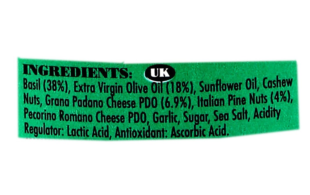 Jamie Oliver Green Pesto    Glass Jar  190 grams